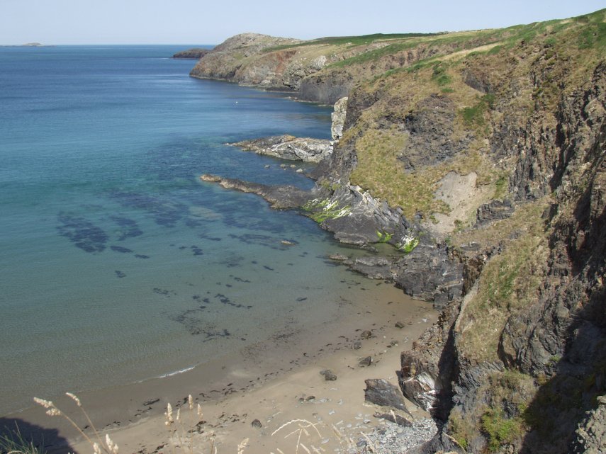 A little bay near Whitesands, St. David's, Pembrokeshire, Wales, Great Britain