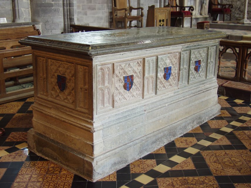 The Tomb of Edmund Tudor, St. David's Cathedral, St. David's, Pembrokeshire, Wales, Great Britain