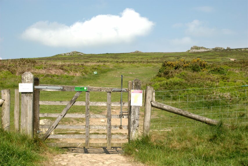 The path up to the Stiperstones ridge, Church Stretton, Shropshire, England, Great Britain