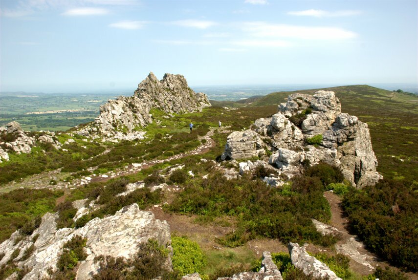 On the Devil's Chair, Stiperstones, Church Stretton, Shropshire, England, Great Britain