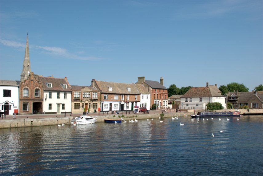 The Waterfront, St. Ives, Huntingdonshire, England, Great Britain