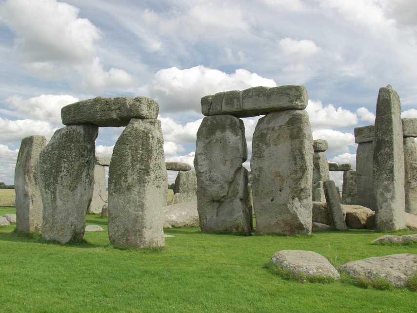 View of Stonehenge, Amesbury, Wiltshire, England, Great Britain
