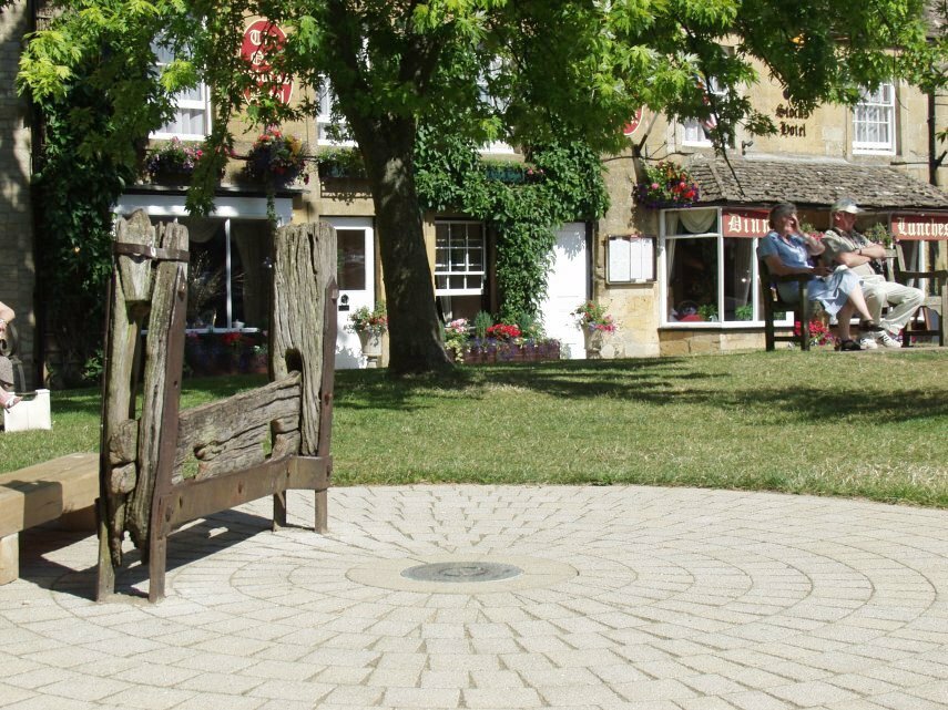 View of the Old Stocks Hotel, Stow-on-the-Wold, Gloucestershire, England