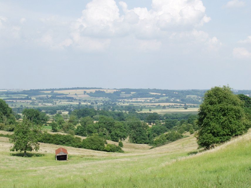 View across the Cotswolds, Stow-on-the-Wold, Gloucestershire, England - Countryside