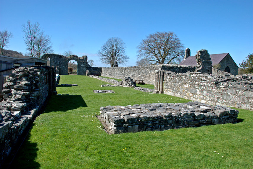 The Nave looking west, Strata Florida Abbey, Ceredigion, Wales