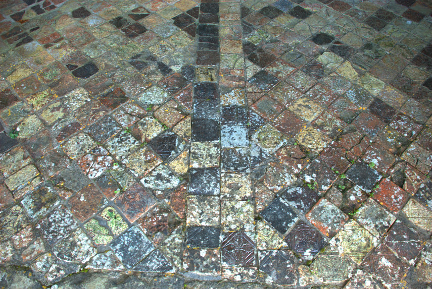 Medieval Tiles, Strata Florida Abbey, Ceredigion, Wales