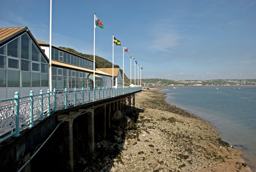 The Pier Buildings, Mumbles, Swansea, Glamorgan, Wales, Great Britain