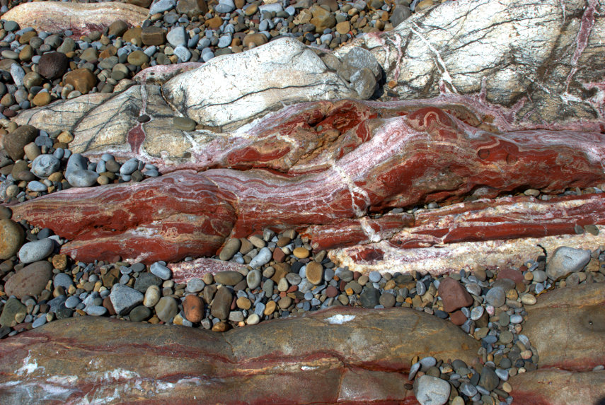 Haematite, Limeslade Bay, Mumbles, Swansea, Glamorgan, Wales, Great Britain