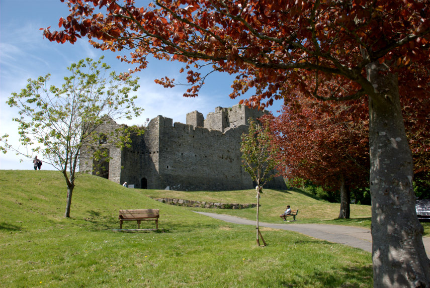 Oystermouth Castle, Mumbles, Swansea, Glamorgan