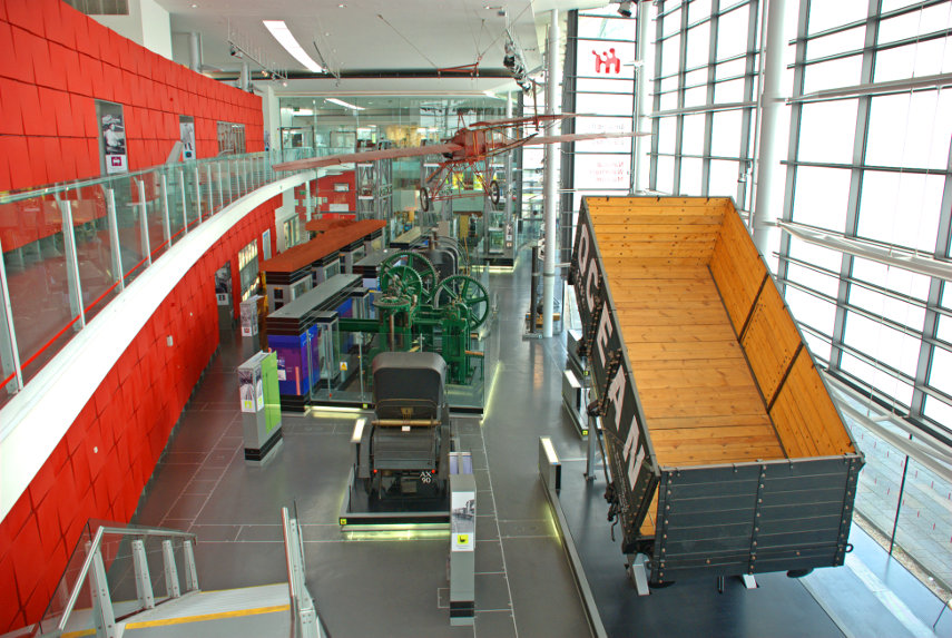 One of the galleries in the Waterfront Museum, Swansea, Glamorgan