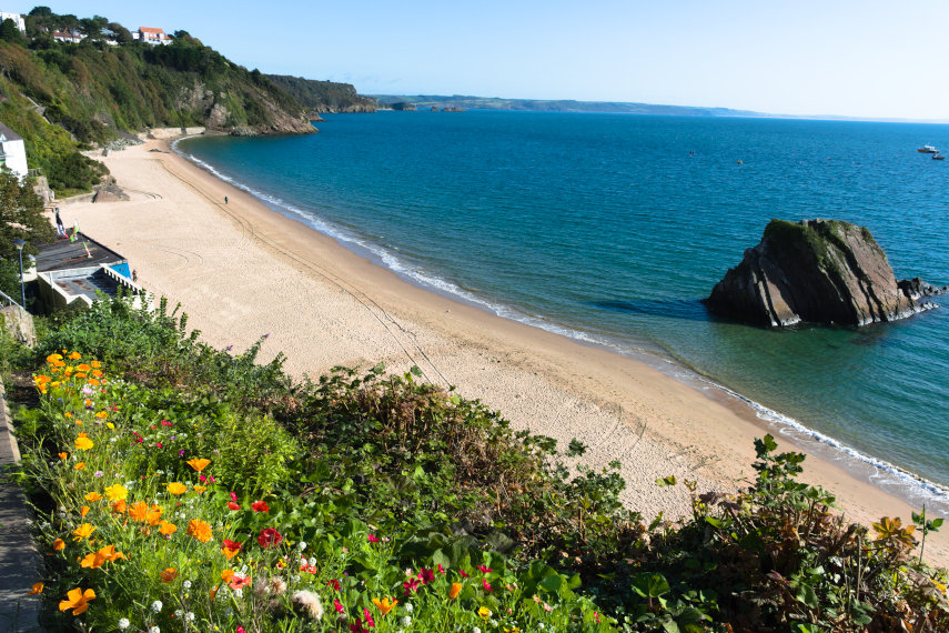 North Beach, Tenby, Pembrokeshire, Wales, Great Britain