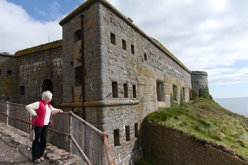 The Fort on St. Catherine's Island, Tenby, Pembrokeshire, Wales, Great Britain