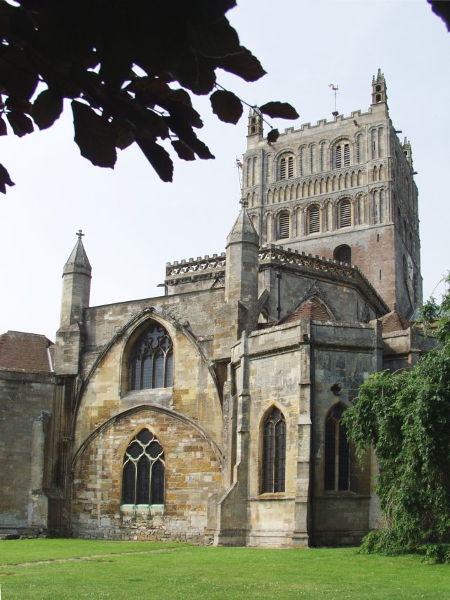 The Central Tower, Tewkesbury Abbey, Tewkesbury, gloucestershire, England, Great Britain