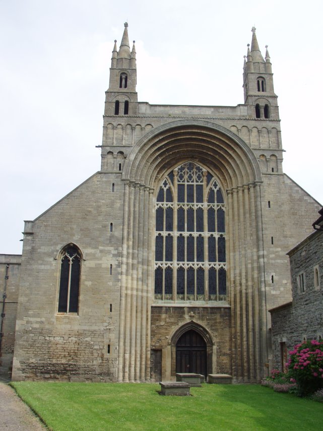 The West Front, Tewkesbury Abbey, Tewkesbury, gloucestershire, England, Great Britain