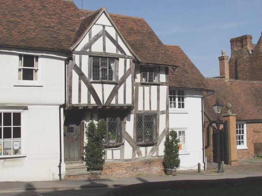 A Timber-Framed House, Watling Street, Thaxted, Essex, England, Great Britain