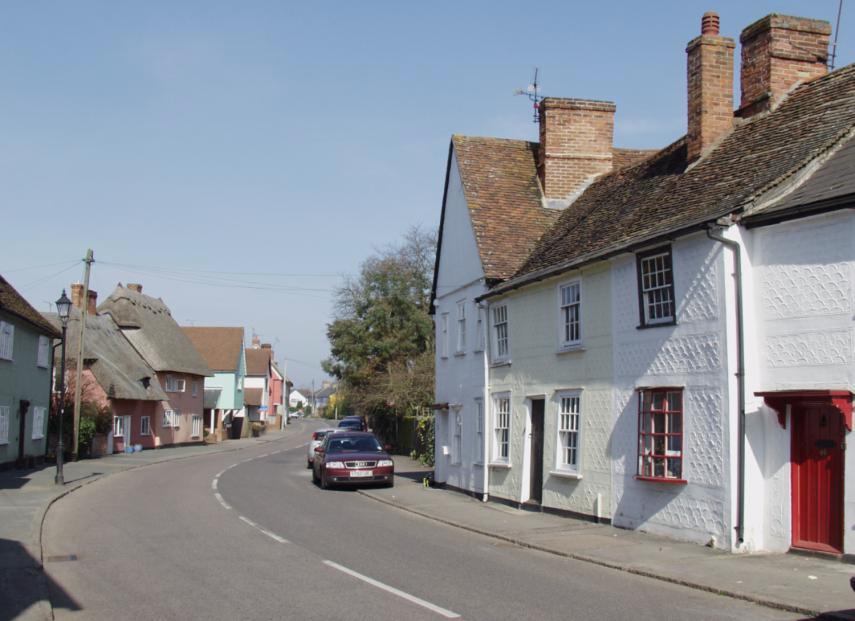 Pargetting, Newbiggen Street, Thaxted, Essex, England, Great Britain