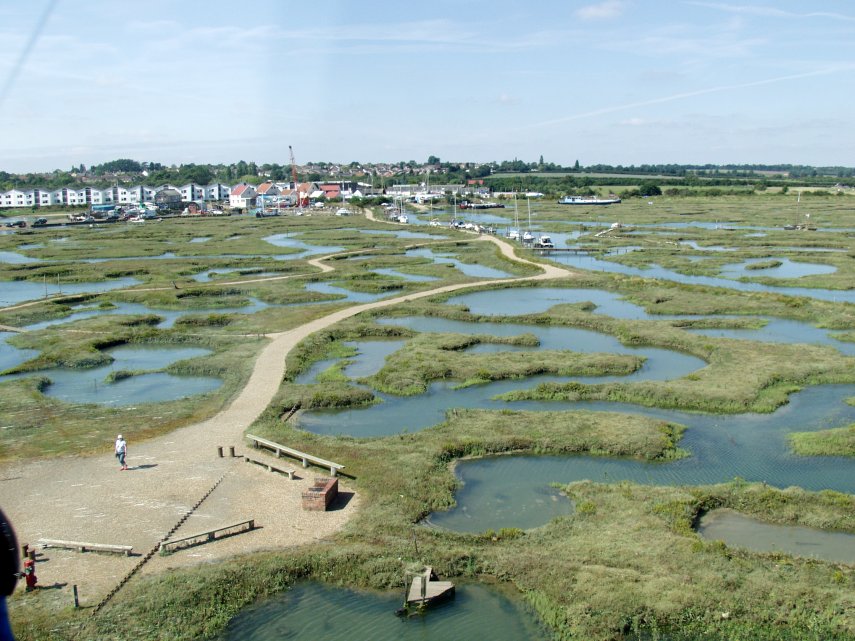 The path to the Light Vessel, Trinity, Tollesbury, Essex, England, Great Britain