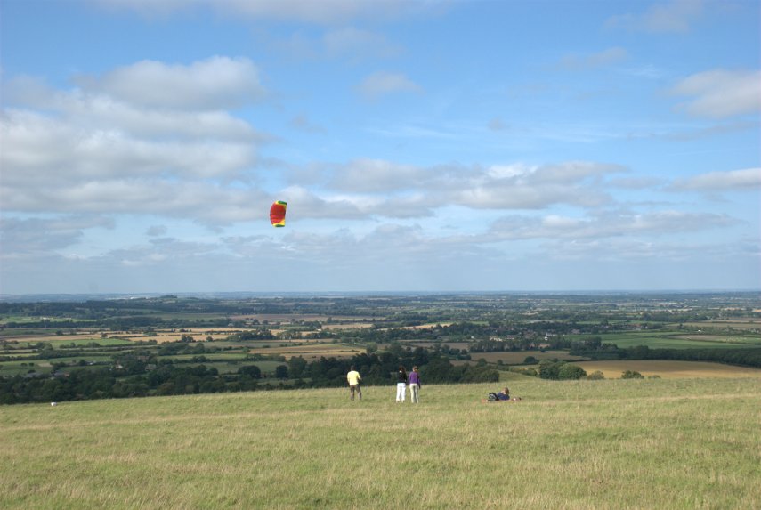 The View from White Horse Hill, Uffington, Oxfordshire, England, Great Britain