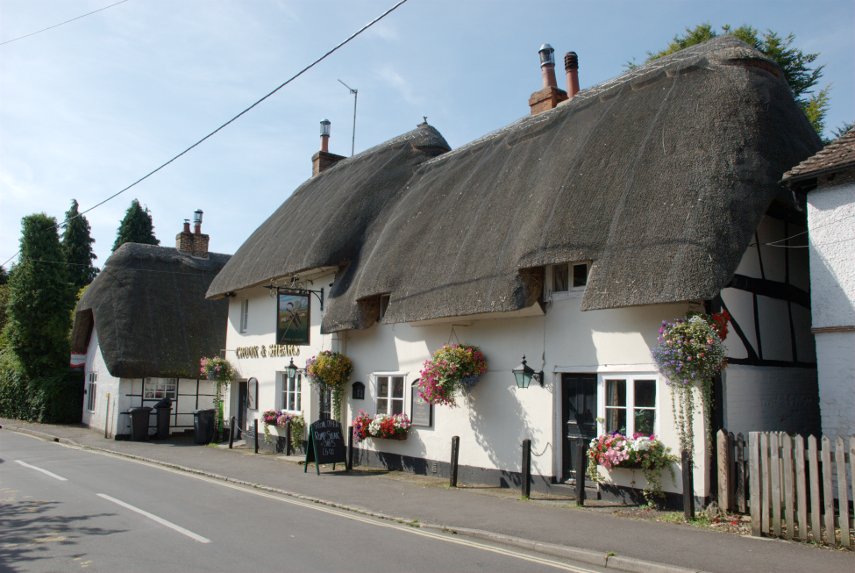 The Crook and Shears Inn, Upper Clatford, Andover, Hampshire, England, Great Britain