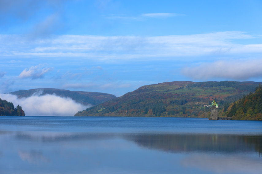 Mist on Lake Vyrnwy, Mongomeryshire