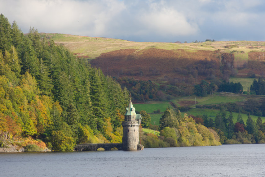 The Straining Tower, Lake Vyrnwy, Mongomeryshire