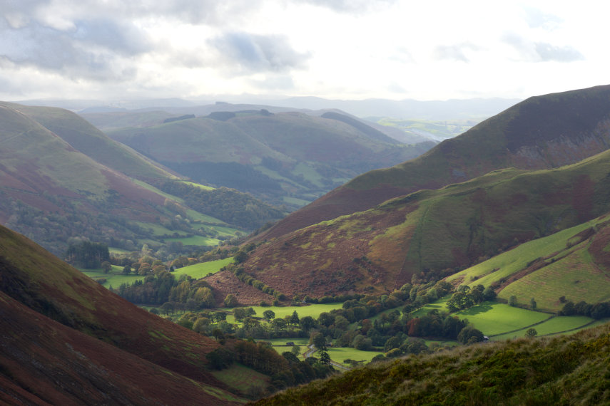 The view from Hellfire Pass, Lake Vyrnwy, Mongomeryshire