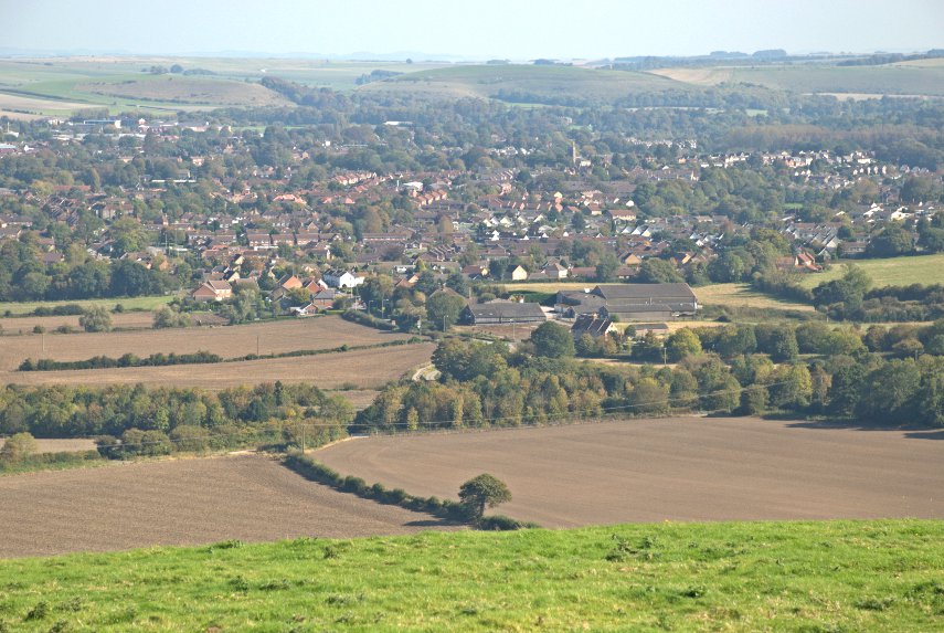 Warminster from Cley Hill, Wiltshire, England, Great Britain