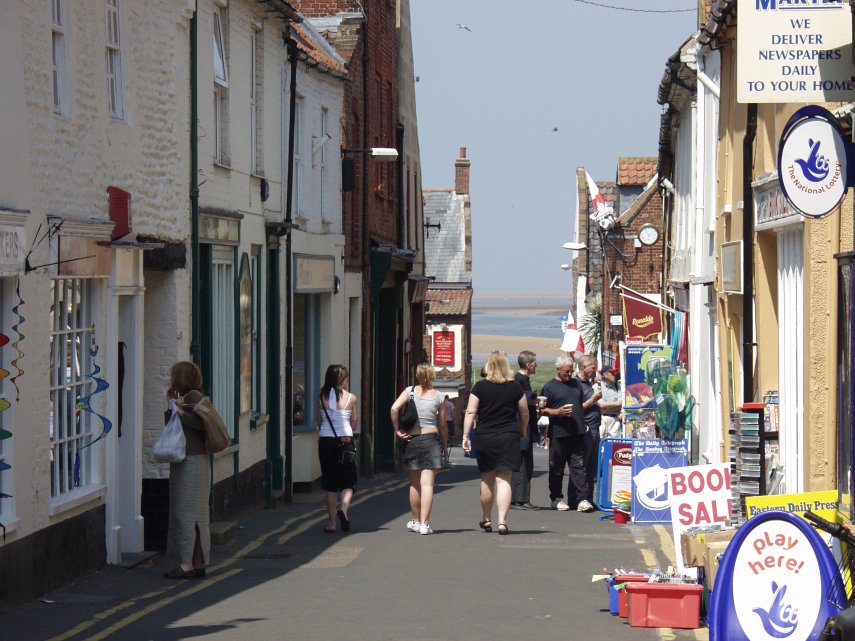 Staithe Street, Wells-next-the-Sea, Norfolk, England, Great Britain