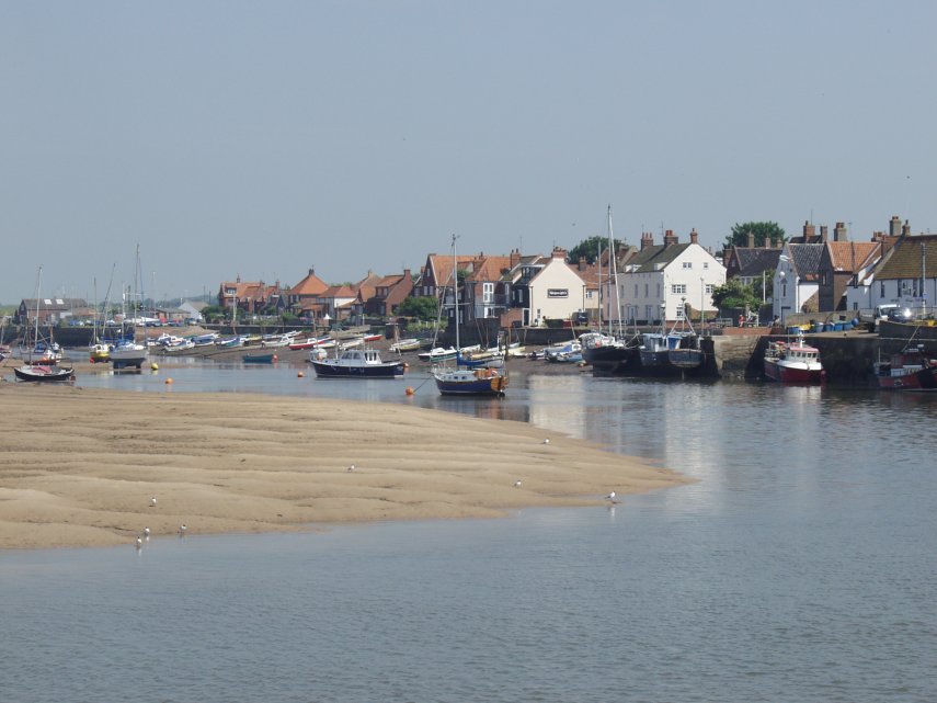 Scene showing Wells-next-the-Sea Harbour, Wells-next-the-Sea, Norfolk, England