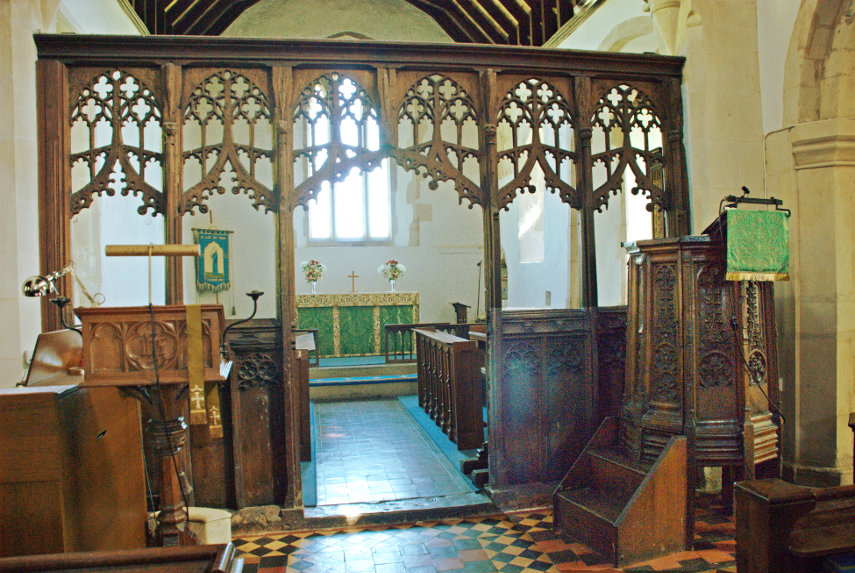 The Chancel Screen, Church of St. Mary the Virgin, Wendens Ambo, Saffron Walden, Essex, England, Great Britain