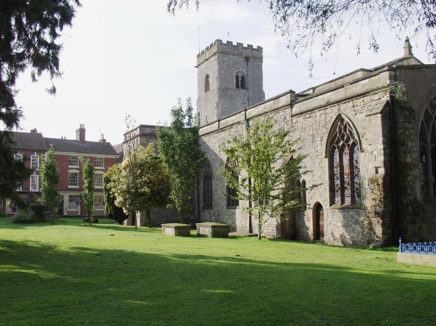 Photograph of Holy Trinity Church, Much Wenlock, Shropshire, England