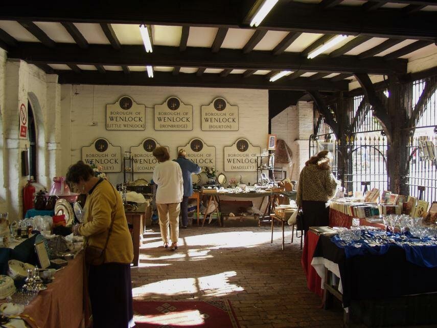 The 16th Century Guildhall, Much Wenlock, Shropshire, England, Great Britain