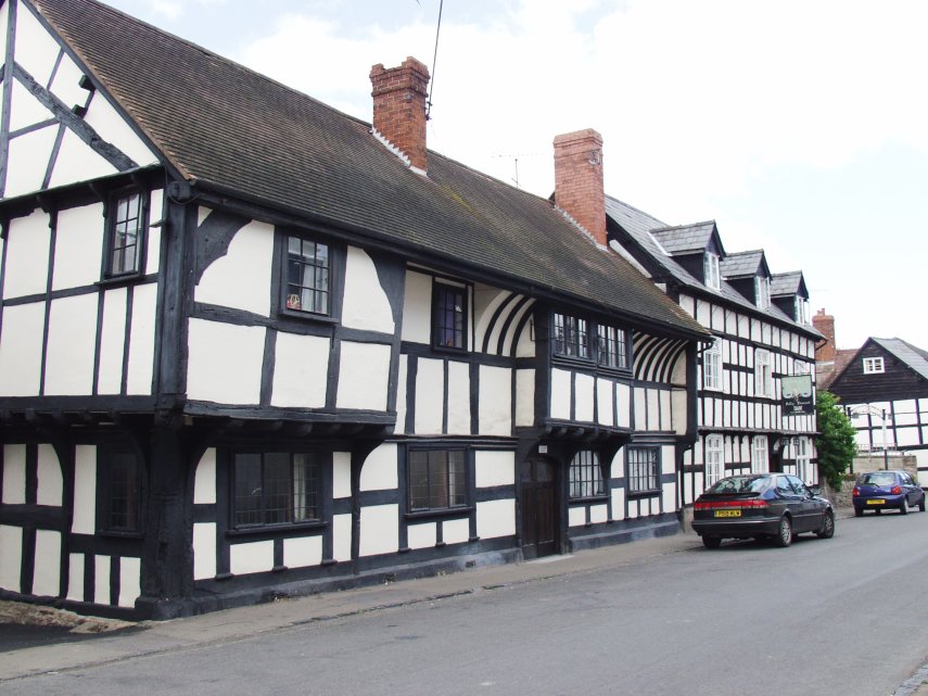 Timber-framed Houses, Weobley, Herefordshire, England, Great Britain