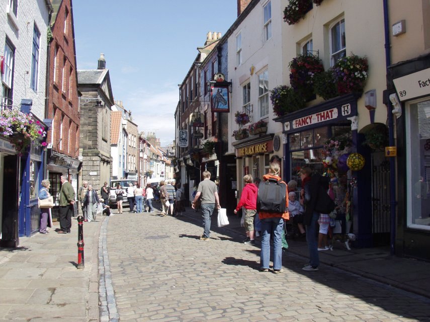 Church Street, Whitby, Yorkshire, England, Great Britain