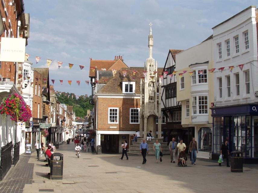 The Buttermarket Cross, Winchester, Hampshire, England, Great Britain