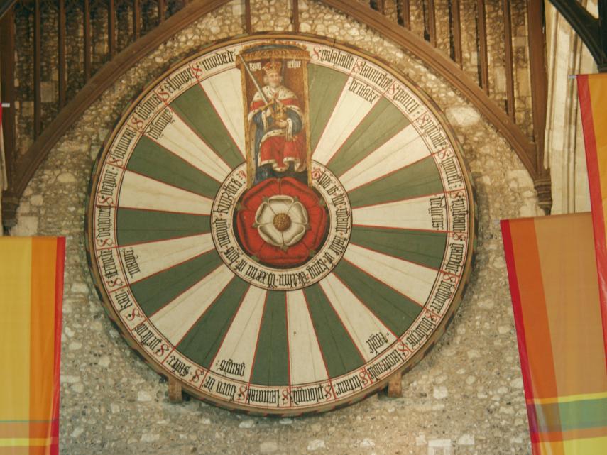 The Arthurian Round Table, Winchester, Hampshire, England, Great Britain