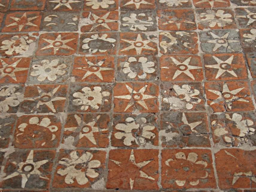 Medieval Floor Tiles, Winchester Cathedral, Winchester, Hampshire, England, Great Britain