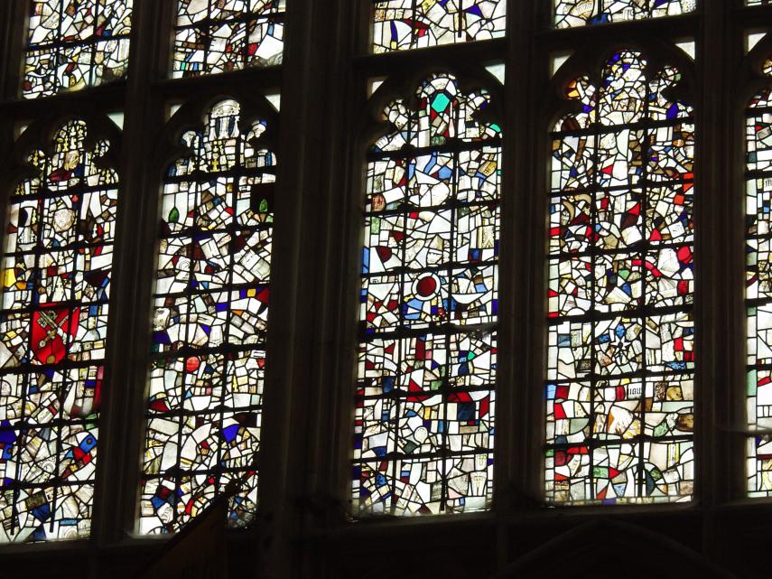 The Great West Window, Winchester Cathedral, Winchester, Hampshire, England, Great Britain