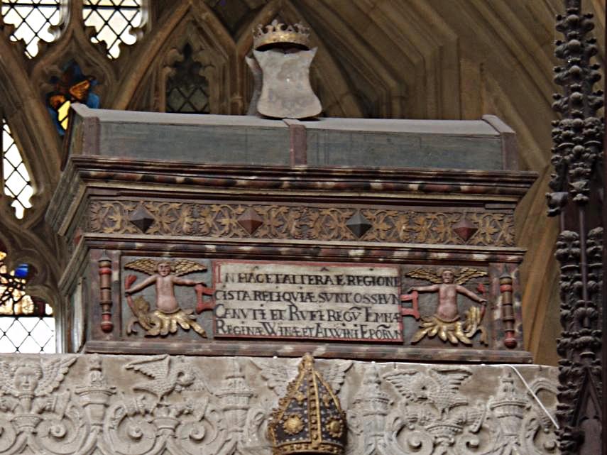 King Canute's Mortuary Chest, Winchester Cathedral, Winchester, Hampshire, England, Great Britain