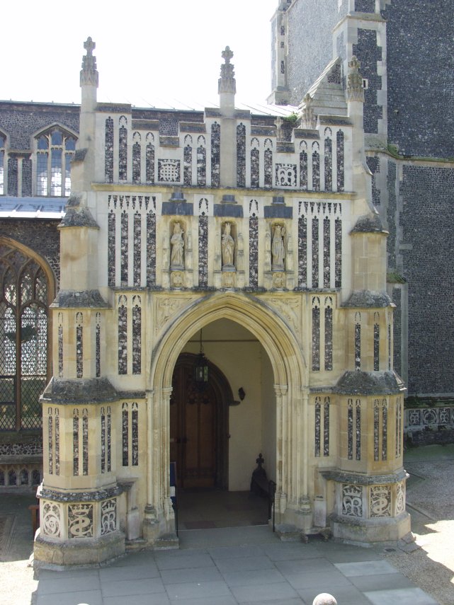 The Porch, St. Mary's Church, Woodbridge, Suffolk, England, Great Britain