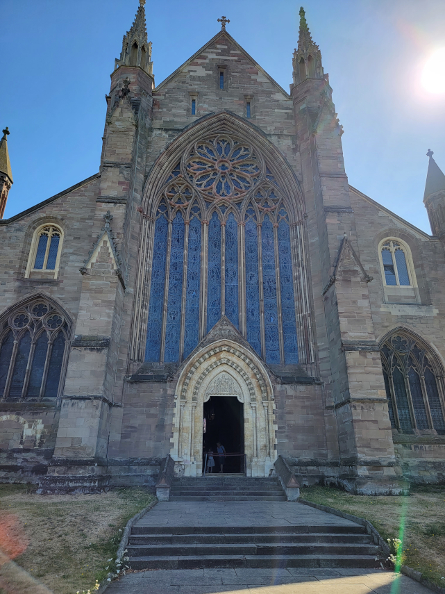 The Main Entrance, Worcester Cathedral, Worcestershire, England, Great Britain