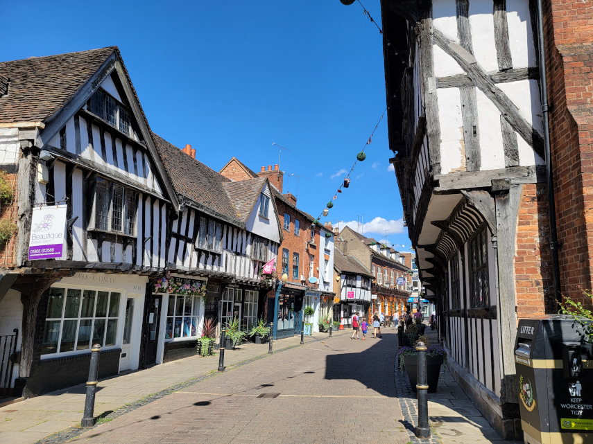 Friar Street, Worcester, Worcestershire, England, Great Britain