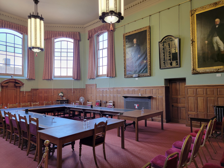 A Meeting Room, Guildhall, Worcester, Worcestershire, England, Great Britain