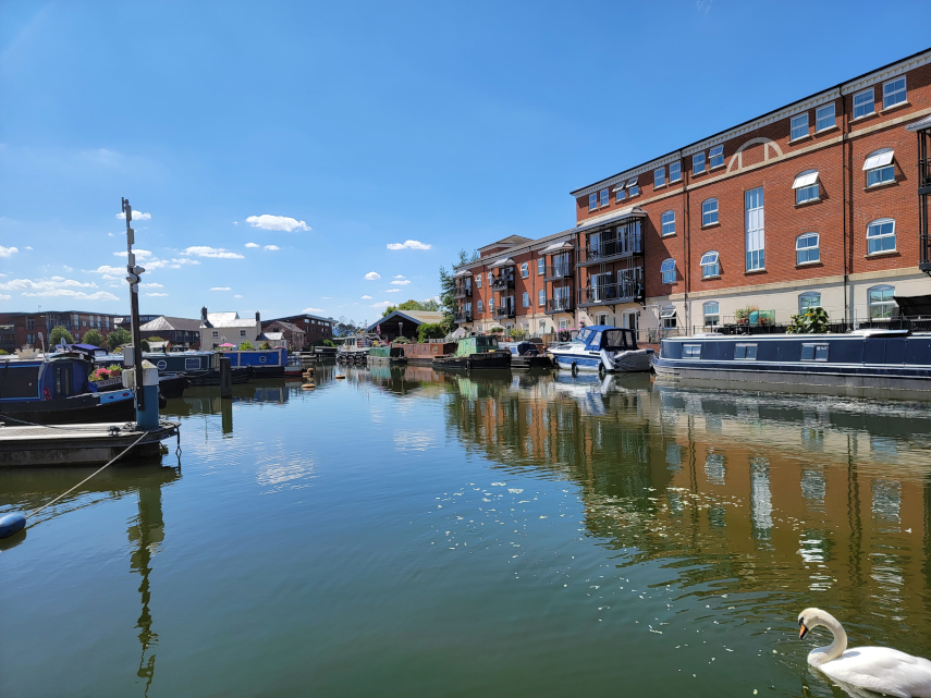 Diglis Basin, Worcester, Worcestershire, England, Great Britain