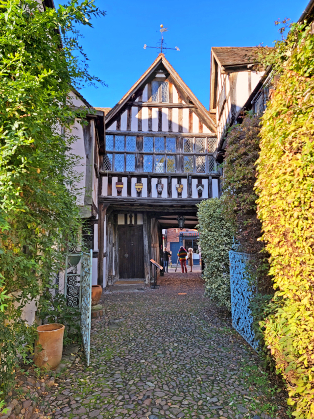 Greyfriars House from the garden, Worcester, Worcestershire, England