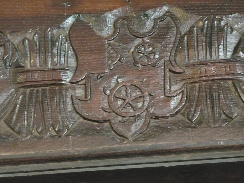 Wood Carving, Greyfriars House, Worcester, Worcestershire, England