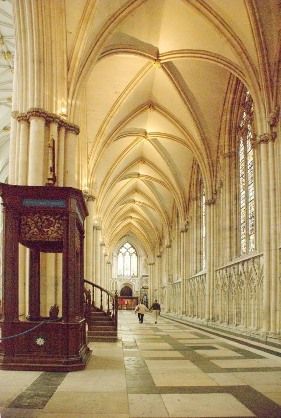 The North Aisle, York Minster, York, Yorkshire, England, Great Britain