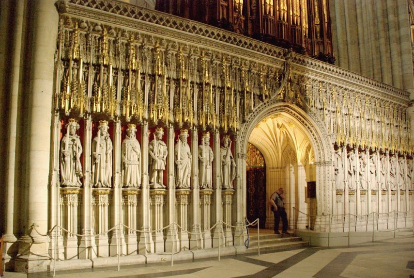 15th Century Quire Screen, York Minster, York, Yorkshire, England, Great Britain