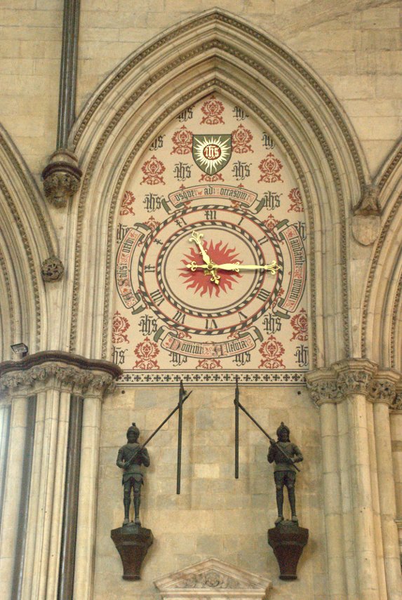 The Striking Clock, York Minster, York, Yorkshire, England, Great Britain