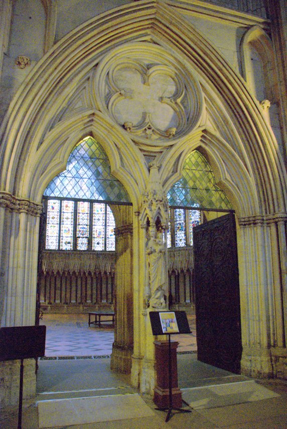 The Chapter House Entrance, York Minster, York, Yorkshire, England, Great Britain